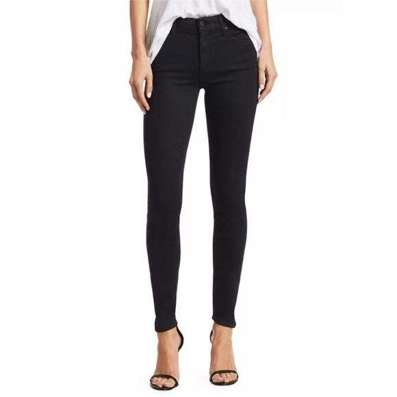 Mother High Waisted Looker Crop in Not Guilty Black Size 27 - Picture 1 of 14